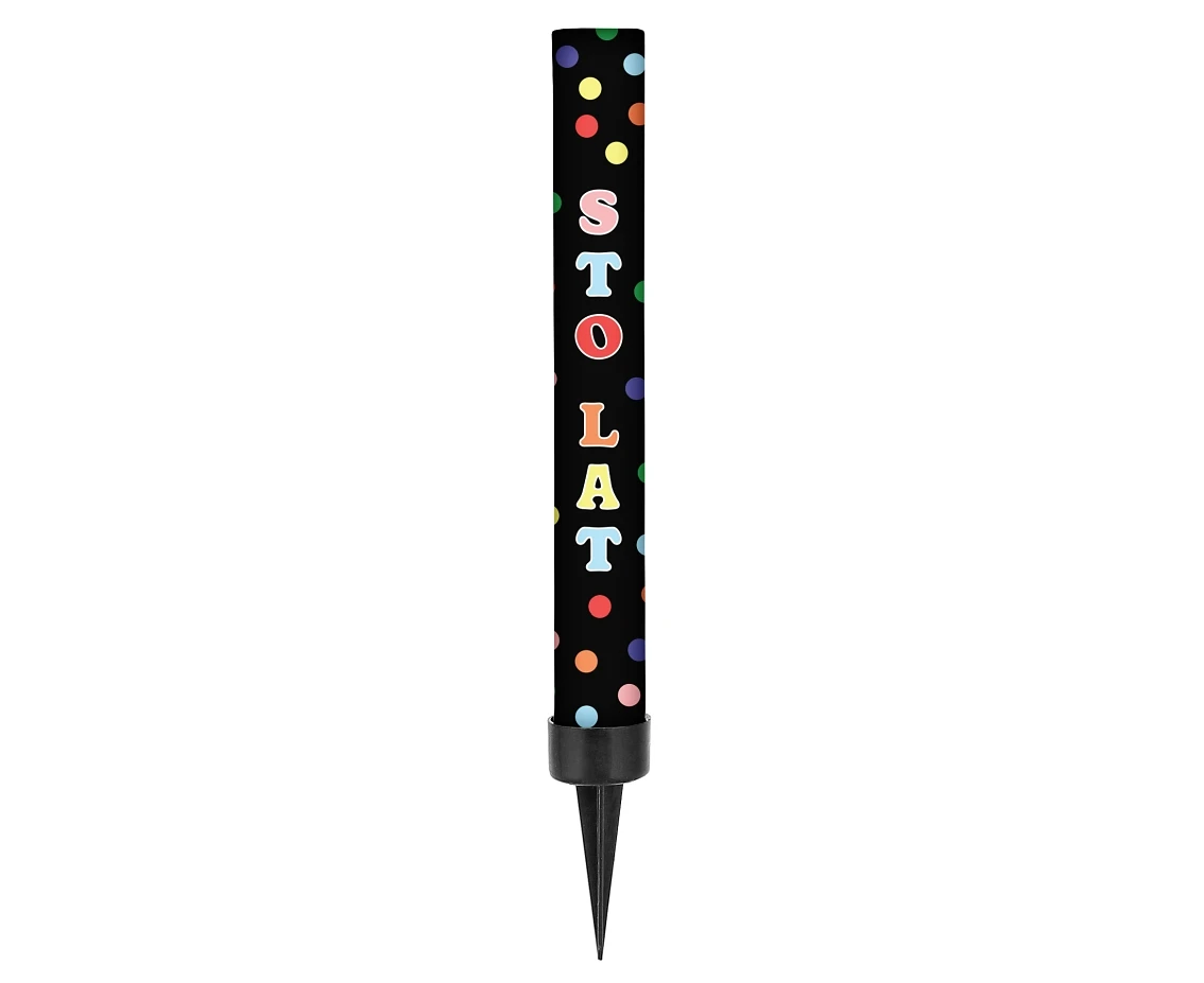 Fontanna party Sto Lat 12 cm/ 1 szt., czarne